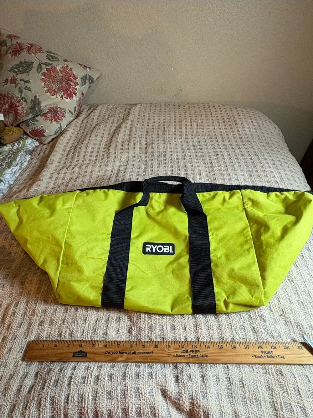 RYOBI Lime Green Tool Tote Bag